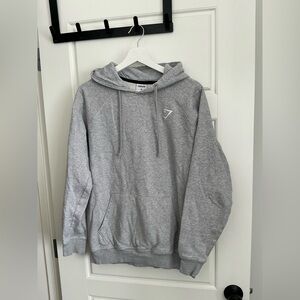 Gymshark Men's Light Gray Pullover Hoodie